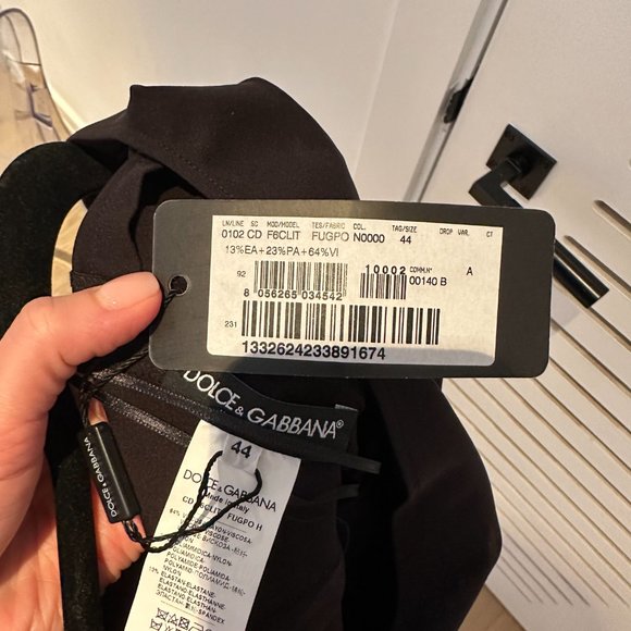 DOLCE & GABBANA x KIM LONG COLUMN DRESS | BLACK - Picture 15 of 16